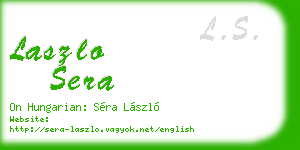 laszlo sera business card